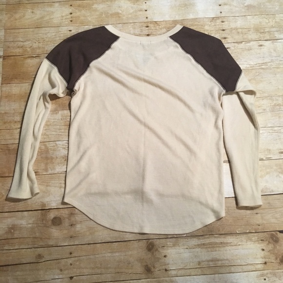 Cream and brown soft & suede sweater - Picture 6 of 8